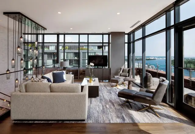 InterContinental The Wharf à Washington, vaste coin salon