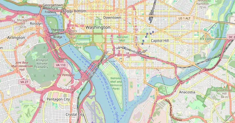Carte de InterContinental Washington D.C. - The Wharf by IHG avec les hôtels à proximité