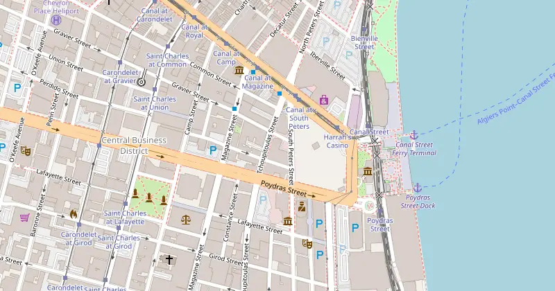 Carte de The Windsor Court avec les hôtels à proximité